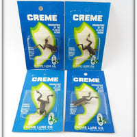 Creme Lure Co Dealer Box Of Twelve Frogs On Cards