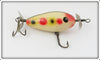 South Bend White With Spots Fly Rod Surf Oreno Lure 961 WS