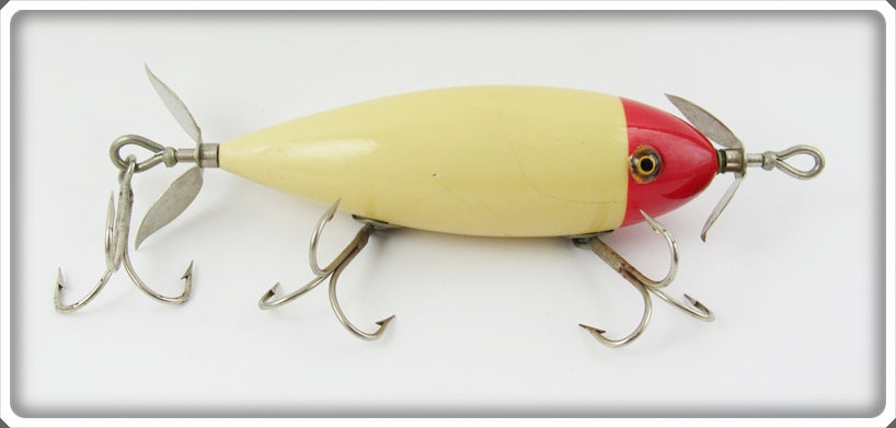 Leurre de pêche vintage South Bend Surf Oreno 963 GCBW en bois avec