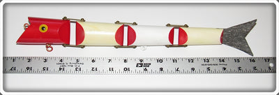 Vintage Martin Red & White Model 14-CD Ling Cod Lure