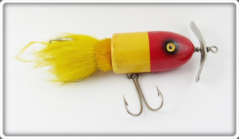 Vintage Marathon Red & Yellow Musk E Munk Lure 