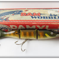 Vintage Dam Damyl Pike Scale Jointed Wobbler Lure In Box