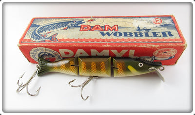 Vintage Dam Damyl Pike Scale Jointed Wobbler Lure In Box