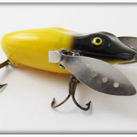 Vintage Le Boeuf Mfg Yellow & Black Fly Rod Creeper Lure
