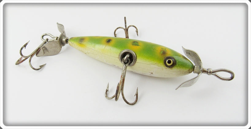 Vintage South Bend Frog Spot Three Hook Underwater Minnow Lure 903 F