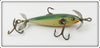 Pflueger Green Crackleback Three Hook Neverfail Minnow Lure 3185