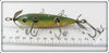 South Bend Green Crackleback Five Hook Underwater Minnow