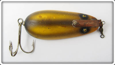 Vintage Lauby Yellow & Brown Wonder Spoon Lure