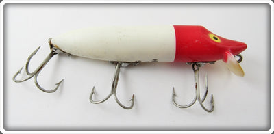Vintage Heddon Red & White Plastic Lip Vamp Spook Lure