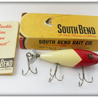 Vintage South Bend Red Arrowhead White Body Surf Oreno In Box