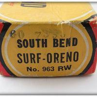 South Bend Red Arrowhead White Body Surf Oreno In Box