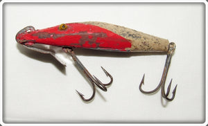 Vintage Unknown Red & White With Glitter Lure