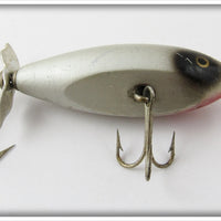 Vintage Creek Chub Silver Spinning Injured Minnow Lure 9538 