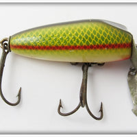 Vintage O.M. Bait Co Green Scale Unner Flash Lure