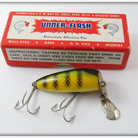 Vintage O.M. Bait Co Perch Unner Flash Lure In Box