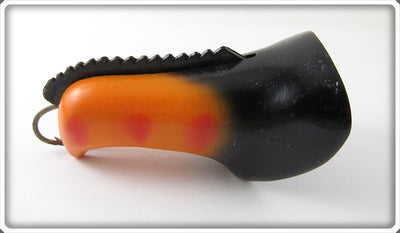 Vintage Great Lakes Bait Co Orange Black Red We D Fyer Lure