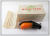 Vintage Great Lakes Bait Co Orange Black Red We D Fyer Lure In Box