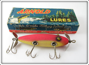 Vintage Arnold Tackle Corp Fireplug Wounded Minnow In Box 922 F