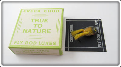Vintage Creek Chub Golden Shiner Fly Rod Dingbat Lure In Box 1404