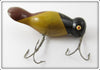 Vintage Proven Bait Co Black, Yellow & Brown Wiggletop #20 Lure