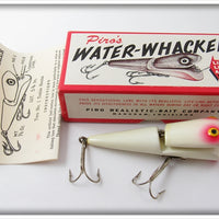 Vintage Piro's Pink Eye Water Whacker Lure In Box 1003 WPE