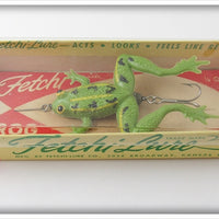 Vintage Fetchi Green Frog Lure In Box