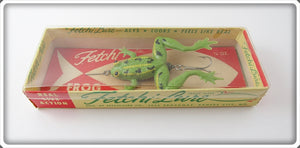 Vintage Fetchi Green Frog Lure In Box