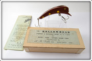 Vintage R-K Tackle Mahogany Hollowhead Lure In Box MAH