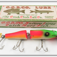Creek Chub Rainbow Fire Jointed Snook Pikie Lure In Box 5531 