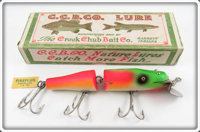 Creek Chub Rainbow Fire Jointed Snook Pikie Lure In Box 5531 