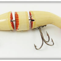 Vintage Heddon Red & White Gamefisher 5502 Lure