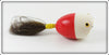 American Bait Co Red White Head Shimmy Witch In Box