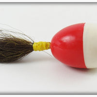 American Bait Co Red White Head Shimmy Witch In Box