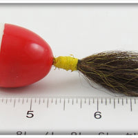American Bait Co Red White Head Shimmy Witch In Box