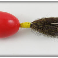 American Bait Co Red White Head Shimmy Witch In Box