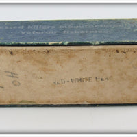 American Bait Co Red White Head Shimmy Witch In Box