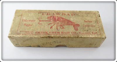 Vintage Creek Chub Empty Intro Box For Natural Crab Crawdad 300