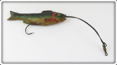 Vintage Pflueger Invincible Rubber Minnow Lure 