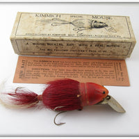 Vintage Kimmich Red Special Mouse Lure In Box FRF