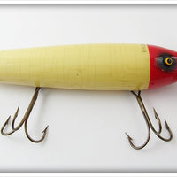 Vintage South Bend Red Head White Lunge Oreno Lure 966 RH
