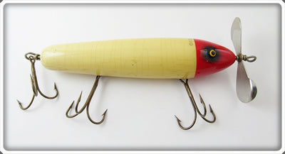 Vintage South Bend Red Head White Lunge Oreno Lure 966 RH