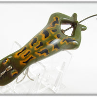 Vintage Heddon Green Frog Luny Frog Lure 3509B