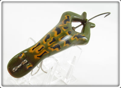 Vintage Heddon Green Frog Luny Frog Lure 3509B
