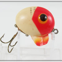 South Bend Red & White Fin Dingo In Tube 1965 RW