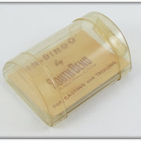 South Bend Red & White Fin Dingo In Tube 1965 RW