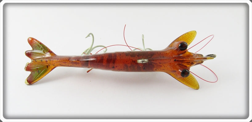 Vintage Unknown Amber Shrimp Lure 