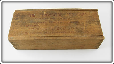 Vintage Heddon Rainbow 100 Empty Wooden Slide Top Box 101