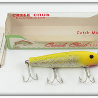Vintage Creek Chub Yellow Flash Darter Lure 2037 In Box