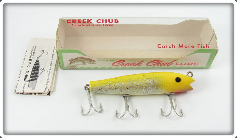 Vintage Creek Chub Yellow Flash Darter Lure 2037 In Box