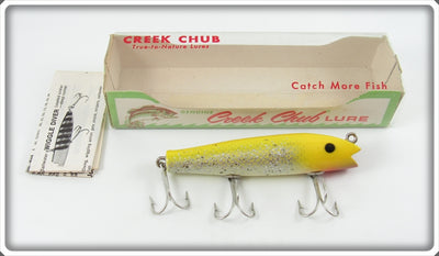 Vintage Creek Chub Yellow Flash Darter Lure 2037 In Box